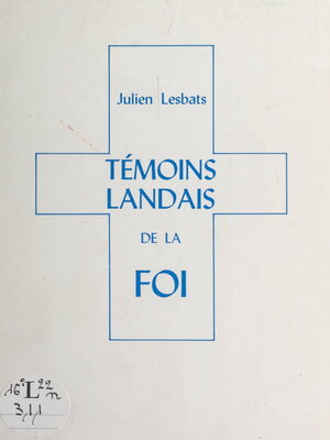 cover image of Témoins landais de la foi